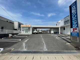 愛知県　日進市　クリニック駐車場　塗り替え工事